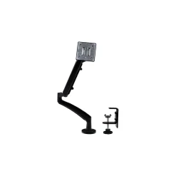 StarTech Single Monitor Arm - One Touch Height Adjustment -Slim Profile Adjustable, Up to 26", Black (ARMSLIM)