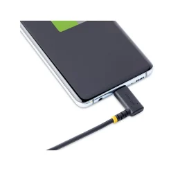 StarTech USB-A to USB-C Charging Cable Right Angle, 1ft, Black (R2ACR-30C-USB-CABLE)