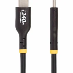 StarTech USB-C to USB-C Charging Cable, 6 ft., Black (USB2EPR6F)