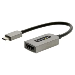 StarTech.com 0.43' USB C to HDMI Audio/Video Cable, Space Gray (USBC-HDMI-CDP2HD4K60)