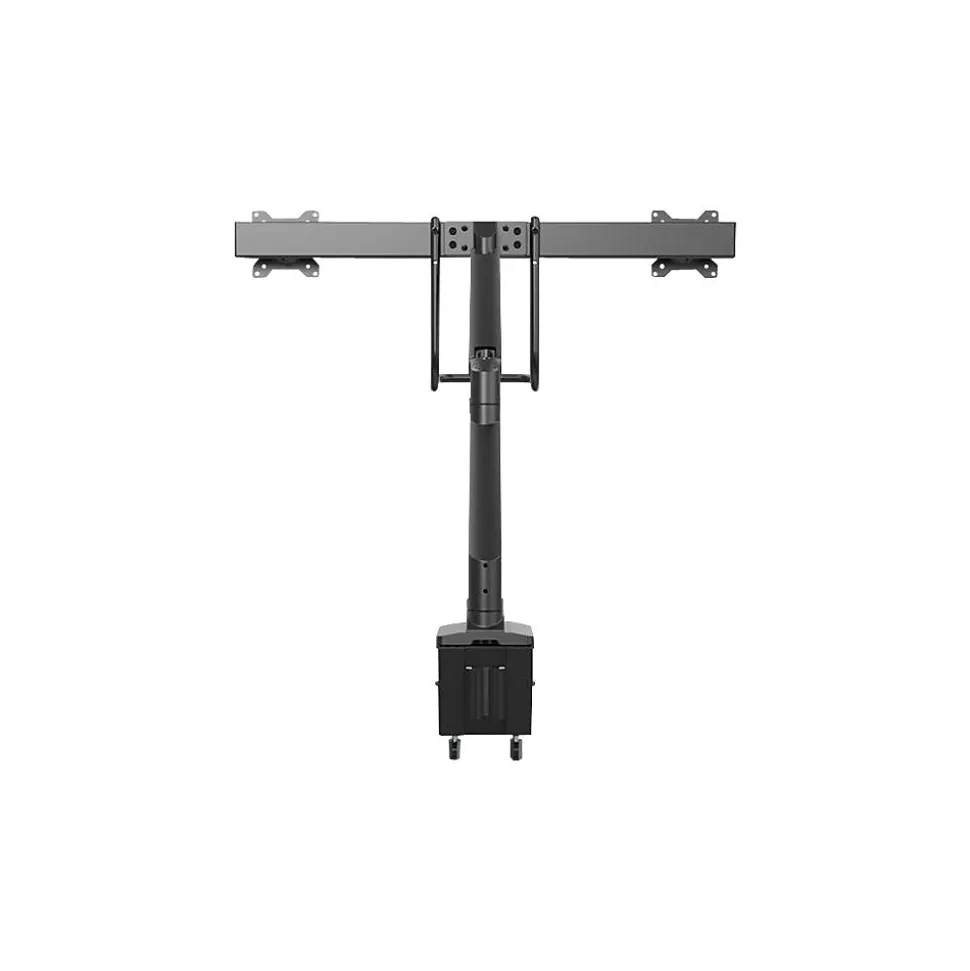 StarTech.com Adjustable Mounting Kit, Up to 32" Monitor, Black (ARMSLIMDUAL2USB3)