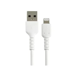 StarTech.com Lightning USB Cable for iPhone/iPad/iPod Touch, White (RUSBLTMM15CMW)