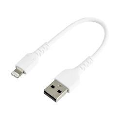 StarTech.com Lightning USB Cable for iPhone/iPad/iPod Touch, White (RUSBLTMM15CMW)