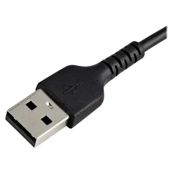 StarTech.com Lightning USB Cable for iPhone/iPad/iPod Touch, Black (RUSBLTMM30CMB)