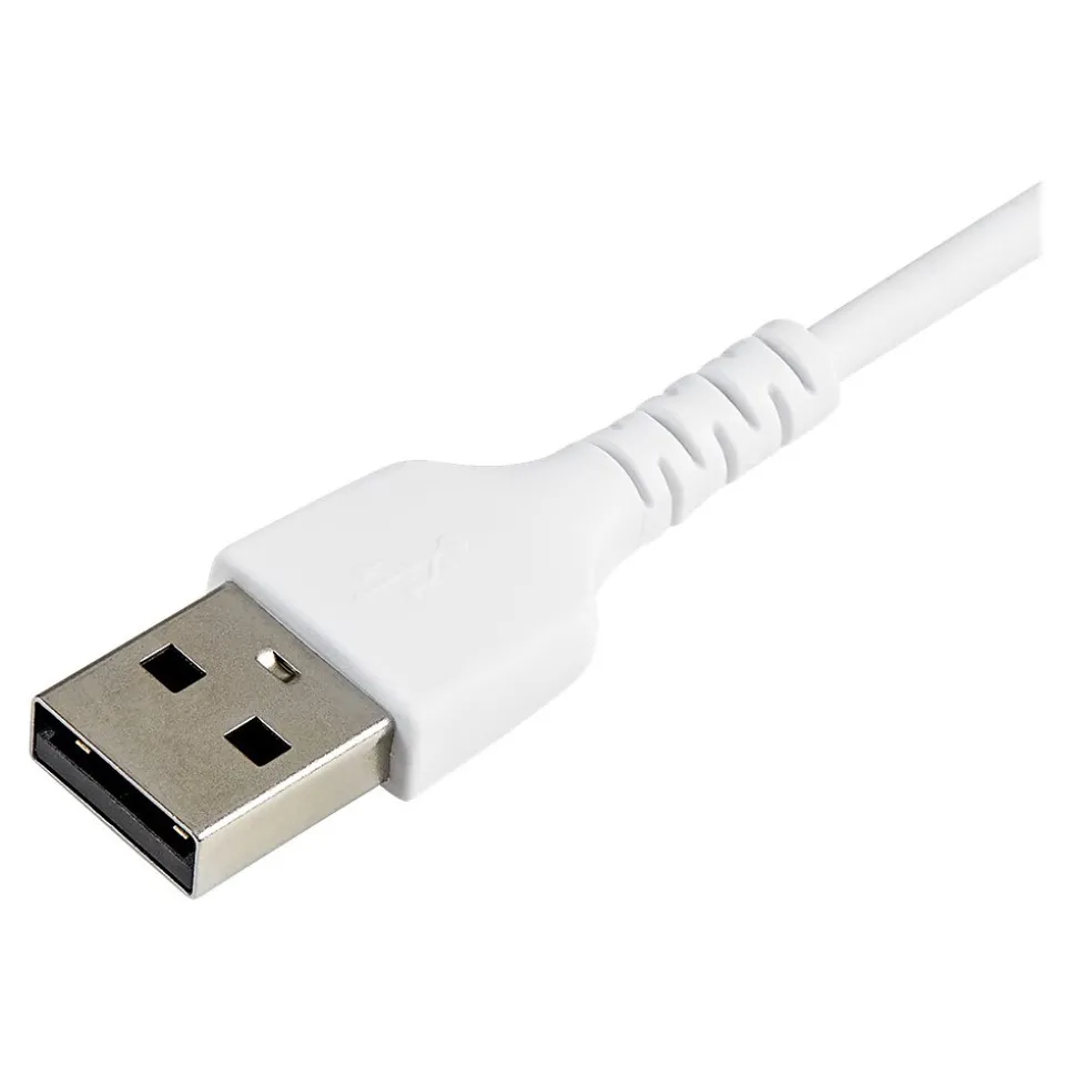 StarTech.com Lightning USB Cable for iPhone/iPad/iPod Touch, White (RUSBLTMM30CMW)