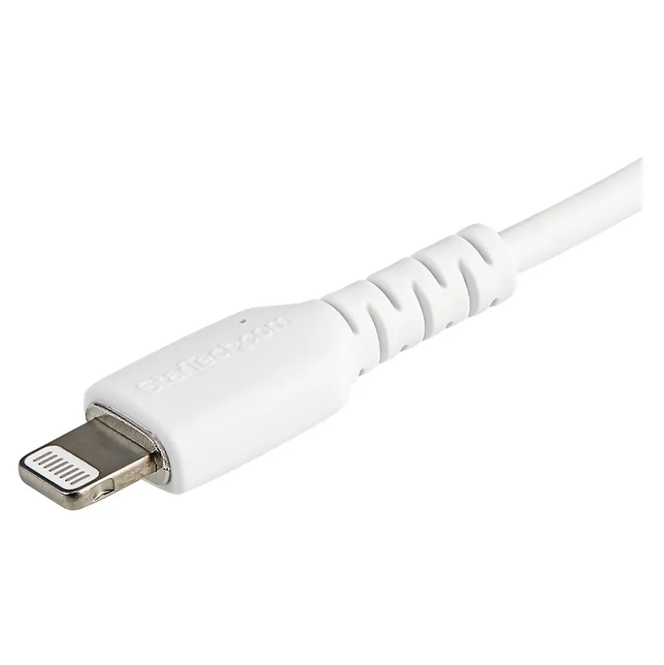 StarTech.com Lightning USB Cable for iPhone/iPad/iPod Touch, White (RUSBLTMM30CMW)