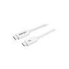StarTech.com 2m Thunderbolt 3 Cable, 20Gbps, White, Thunderbolt / USB-C / DisplayPort Compatible, Thunderbolt 3 USB-C Cable