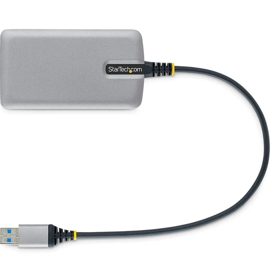 StarTech.com 4-Port USB 3.0 5Gbps Hub, Space Gray (5G4AB-USB-A-HUB)