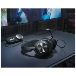 Steel Series Arctis Nova Pro Noise Canceling Gaming Over-the-Ear Headset, 3.5mm, Black (61527)