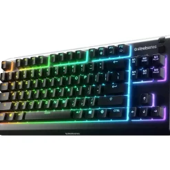 SteelSeries Apex 3 TKL Gaming Keyboard with RGB Lighting, Black (64831)