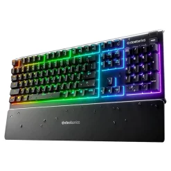 SteelSeries Apex 3 Wired Gaming Keyboard, Black (64795)