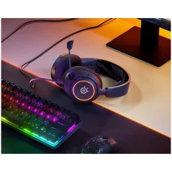 SteelSeries Arctis Nova 3 Stereo Gaming Over-the-Ear Headset, USB-C, Black (61631)