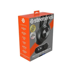 SteelSeries Arctis Nova Pro Active Noise Canceling Wireless Stereo Gaming Headset, Black (61520)