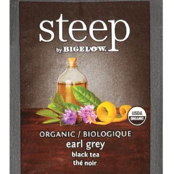 Steep by Bigelow Organic Earl Grey Black Tea, 20 Tea Bags/Box (RCB17700)