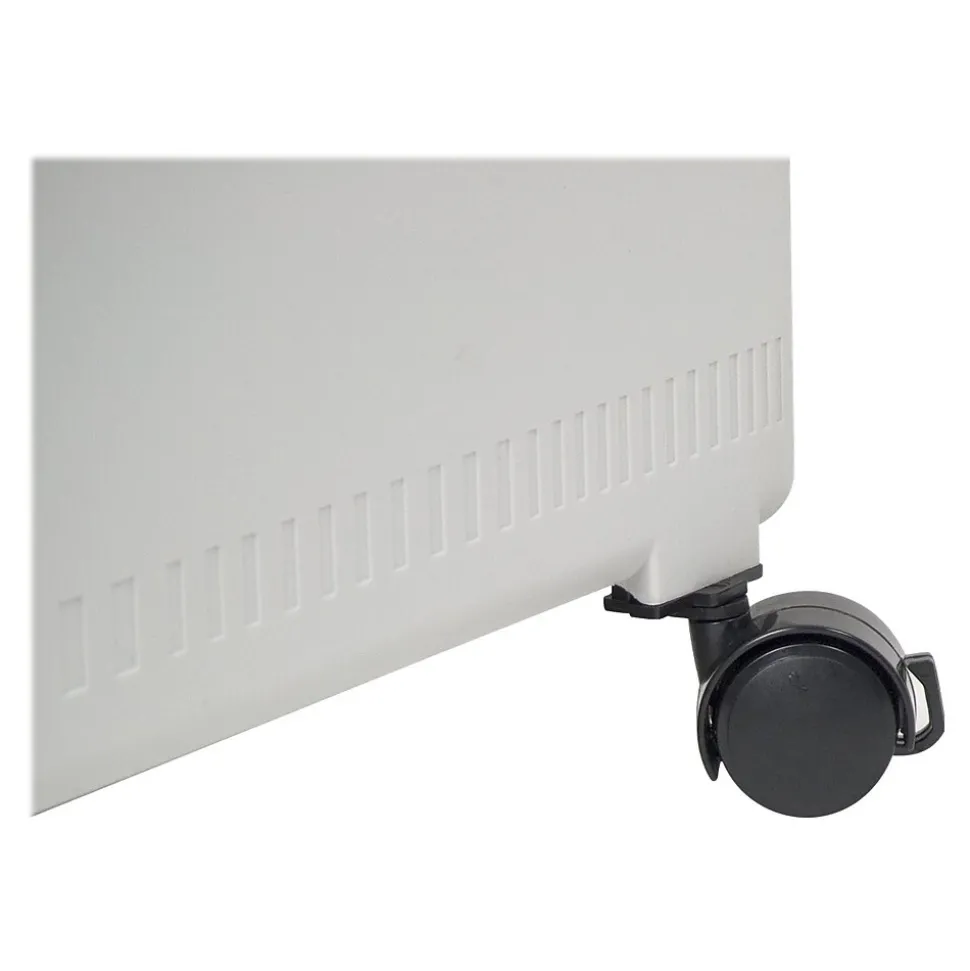 Storex Deluxe 2-Drawer Mobile Vertical File Cabinet, Letter Size, Lockable, 23"H x 15"W x 19"D, Metal (61352U01C)