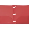 Storex 2-Pocket Poly Folder with Plastic Prongs, Red (50314U18C)