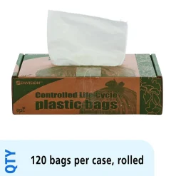 Stout Controlled Life Cycle 13 Gallon Compostable Industrial Trash Bag, 24