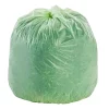 Stout EcoSafe-6400 64 Gallon Compostable Industrial Trash Bag, 48" x 60", Low Density, 0.85 mil, Green, 30 Bags/Box