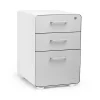 Stow 3-Drawer File Cabinet, White + Light Gray