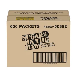 Sugar In The Raw Molasses Turbinado Cane Sugar, Packets, 600/Carton (4480050392)