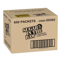 Sugar In The Raw Molasses Turbinado Cane Sugar, Packets, 600/Carton (4480050392)