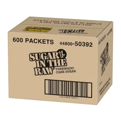 Sugar In The Raw Molasses Turbinado Cane Sugar, Packets, 600/Carton (4480050392)