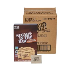 Sugar In The Raw Turbinado Cane Sugar Packet, 200/Pack, 2 Packs/Carton (SUG50319)