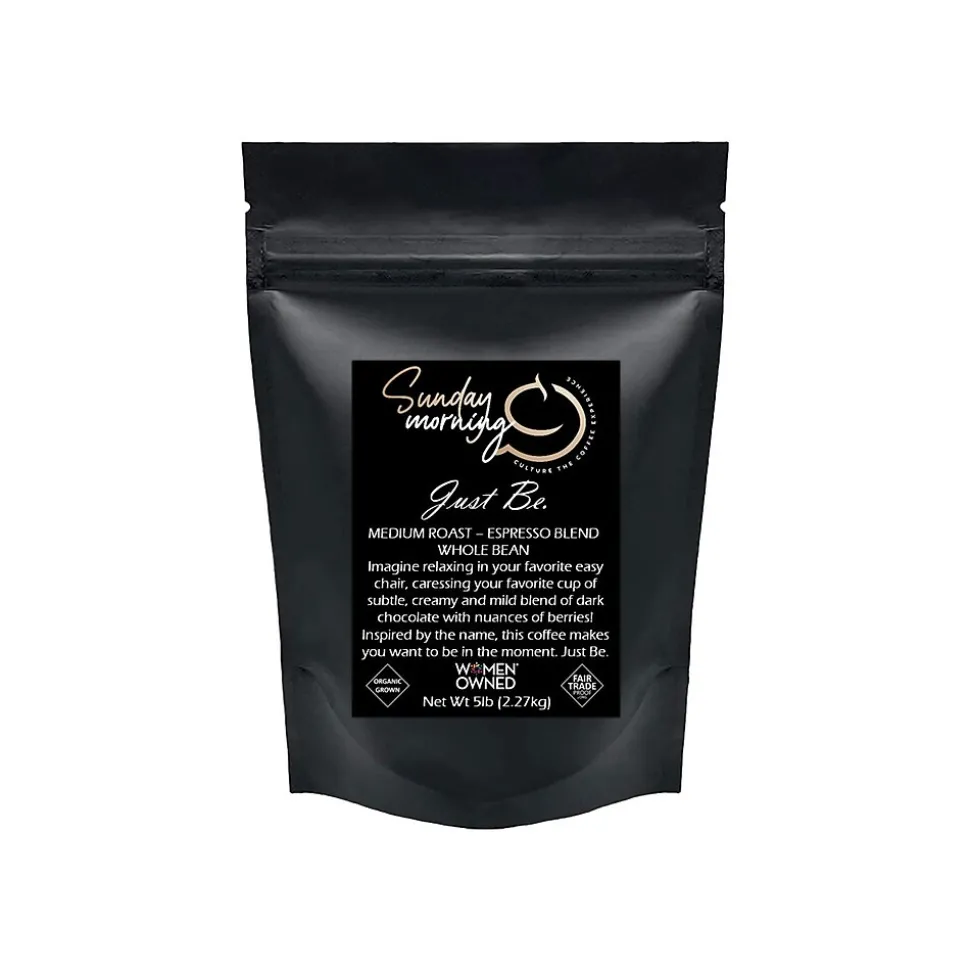 Sunday Morning Coffee Just Be. Caffeinated Coffee Packet, Medium Roast, 80 oz., Each (SK-LYWJ-OX88-J5)