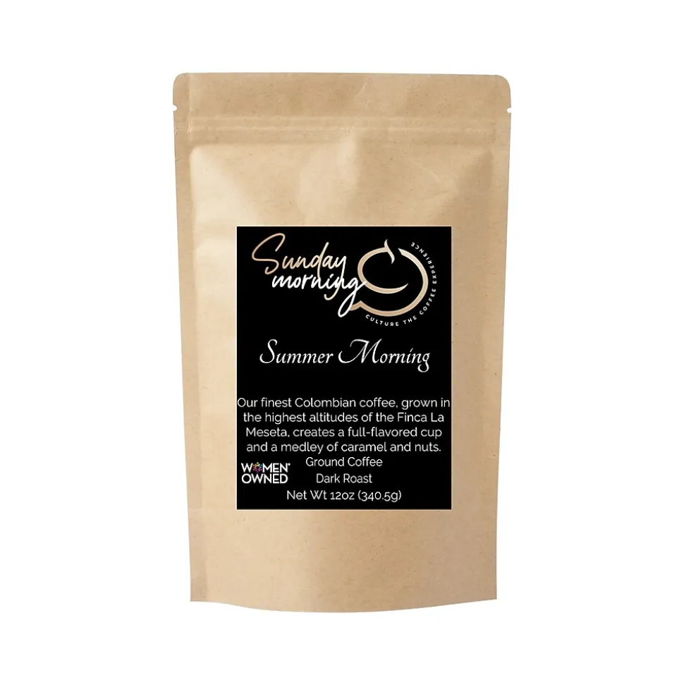 Sunday Morning Coffee Summer Morning, Dark Roast, 12 oz. (LT-W8W3-HRGQ)