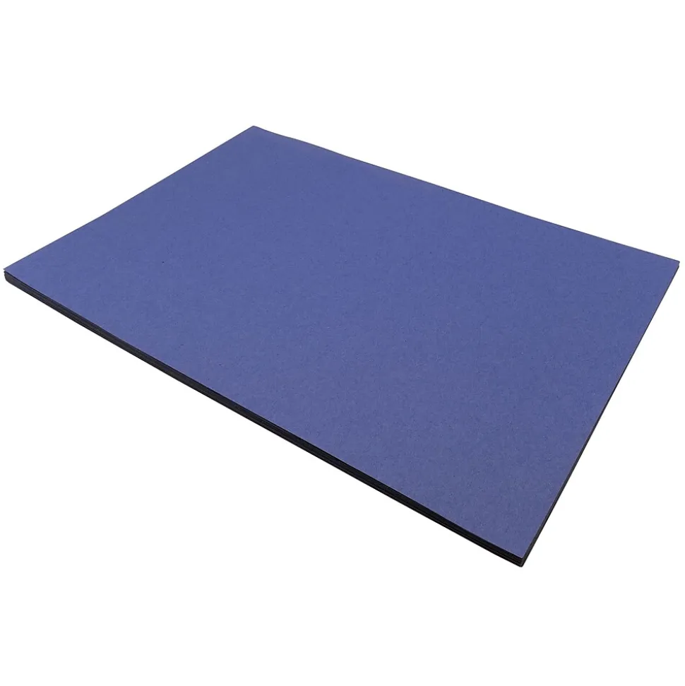 SunWorks 12" x 18" Construction Paper, Dark Blue, 50 Sheets (P7307)