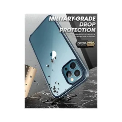 SUPCASE Unicorn Beetle Blue Edge Clear Bumper Case for iPhone 13 Pro (SUP-iPhone2021Pro-6.1-Edge-Cerulean)