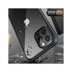 SUPCASE Unicorn Beetle Black Edge with Screen Protector Clear Case for iPhone 13 Pro (SUP-iPhone2021Pro-6.1-EdgePro-SP-Black)