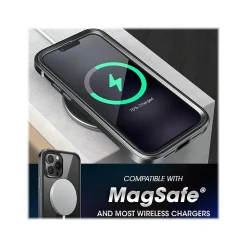 SUPCASE Unicorn Beetle Black Edge with Screen Protector Clear Case for iPhone 13 Pro (SUP-iPhone2021Pro-6.1-EdgePro-SP-Black)