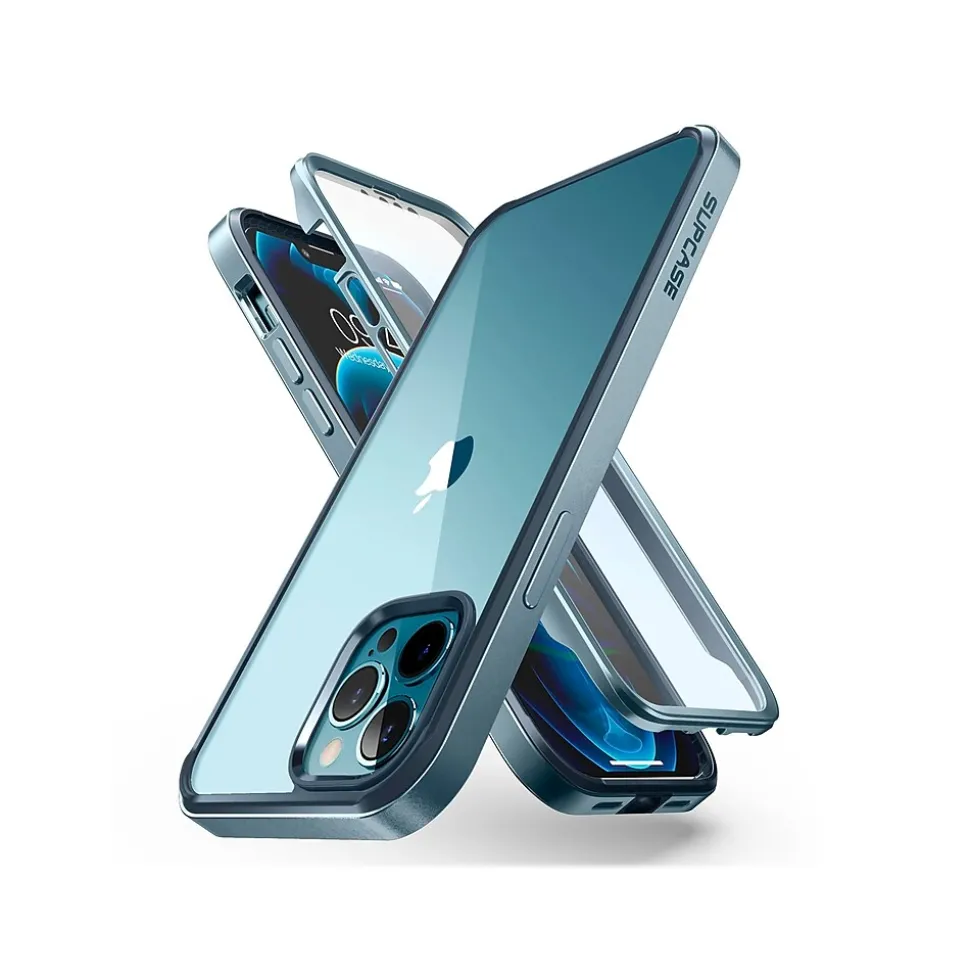 SUPCASE Unicorn Beetle Blue Snap Case with Screen Protector for iPhone 13 Pro (SUP-iPhone2021Pro-6.1-EdgePro-SP-Cerulean)