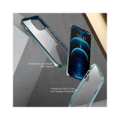 SUPCASE Unicorn Beetle Blue Snap Case with Screen Protector for iPhone 13 Pro (SUP-iPhone2021Pro-6.1-EdgePro-SP-Cerulean)