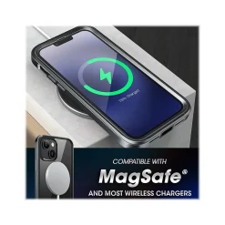 SUPCASE Unicorn Beetle Black Edge with Screen Protector Clear Case for iPhone 13 (SUP-iPhone2021-6.1-EdgePro-SP-Black)