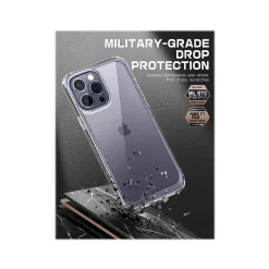 SupCase Unicorn Beetle Clear Slim Case for iPhone 14 Pro (SUP-iPhone2022Pro-6.1-UBStyle-Clear)