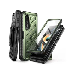 SUPCASE Unicorn Beetle Dark Green Kickstand Case for Samsung Galaxy Z Fold4 (SUP-Galaxy2022-ZFold4-5G-Unicorn-SP-Guld)