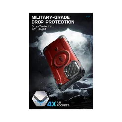SUPCASE Unicorn Beetle MAG XT MagSafe Rugged Case for iPhone 15 Pro Max, Shock-Absorbing, Metallic Red (SPH23MX67MGXTRD)