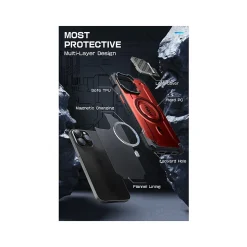 SUPCASE Unicorn Beetle MAG XT MagSafe Rugged Case for iPhone 15 Pro Max, Shock-Absorbing, Metallic Red (SPH23MX67MGXTRD)