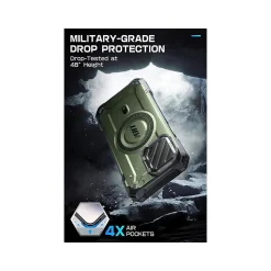 SUPCASE Unicorn Beetle MAG XT MagSafe Rugged Case for iPhone 15 Pro Max, Shock-Absorbing, Dark Green (SPH23MX67MGXTGN)