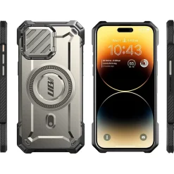 SUPCASE Unicorn Beetle MAG XT MagSafe Rugged Case for iPhone 15 Pro Max, Shock-Absorbing, Titan Gray