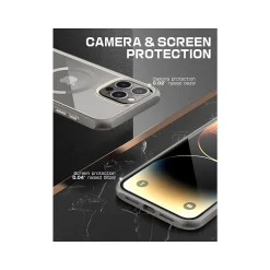 SupCase Unicorn Beetle MAG MagSafe Phone Case for iPhone 15 Pro Max, Gray (SUP-iPhone2023Max-6.7-UBMag-Gray)