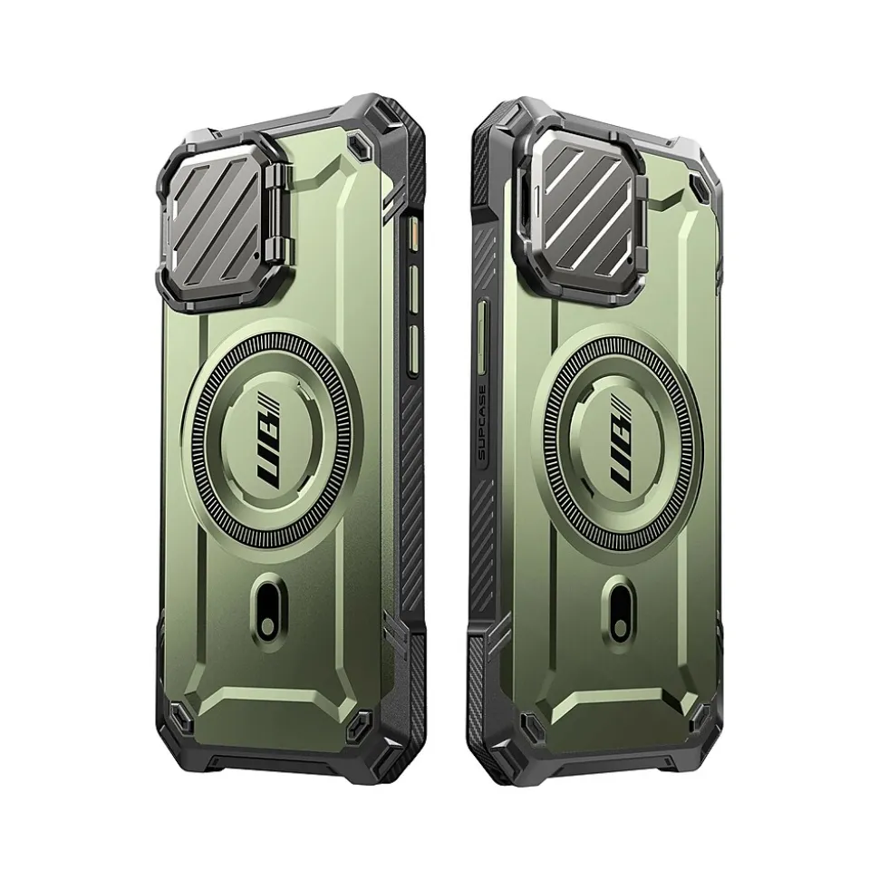 SUPCASE Unicorn Beetle MAG XT Rugged Case for iPhone 15 Pro, Shock-Absorbing, Dark Green