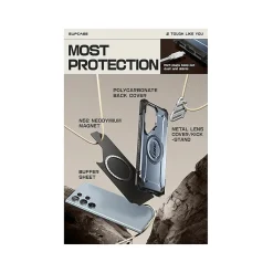SUPCASE Unicorn Beetle MAG XT MagSafe Bumper Case for Samsung Galaxy S24 Ultra, Shock Absorbing, Metallic Blue (GXYS24U5GMXTTT)