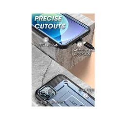 SUPCASE Unicorn Beetle Pro Metallic Blue Rugged Case for iPhone 13 Pro (SUP-iPhone2021Pro-6.1-UBPro-SP-Cerulean)