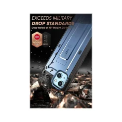 SUPCASE Unicorn Beetle Pro Metallic Blue Rugged Case for iPhone 13 (SUP-iPhone2021-6.1-UBPro-SP-Cerulean)