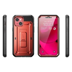 SUPCASE Unicorn Beetle PRO Metallic Red Rugged Case for iPhone 14 (SUP-iPhone2021/22-6.1-UBPro-SP-Ruddy)