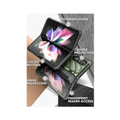 SUPCASE Unicorn Beetle PRO Dark Green Rugged Case for Samsung Galaxy Z Fold4 (SUP-Galaxy2022-ZFold4-5G-UBPro-SP-Guldan)