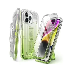 SupCase Unicorn Beetle PRO Rugged Case for iPhone 15 Pro Max, Shock-Absorbing, Gradient Green (SPH23MX67UBPSGG)